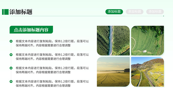 绿色学术风毕业答辩
