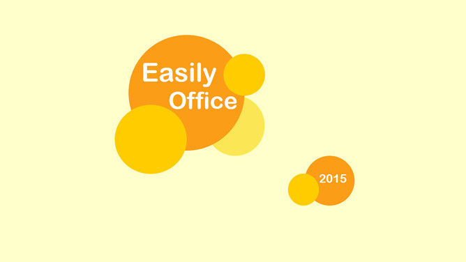 橙黄通用幻灯片模板