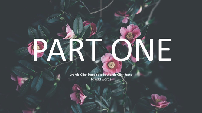 欧美文艺风图文排版PPT模板