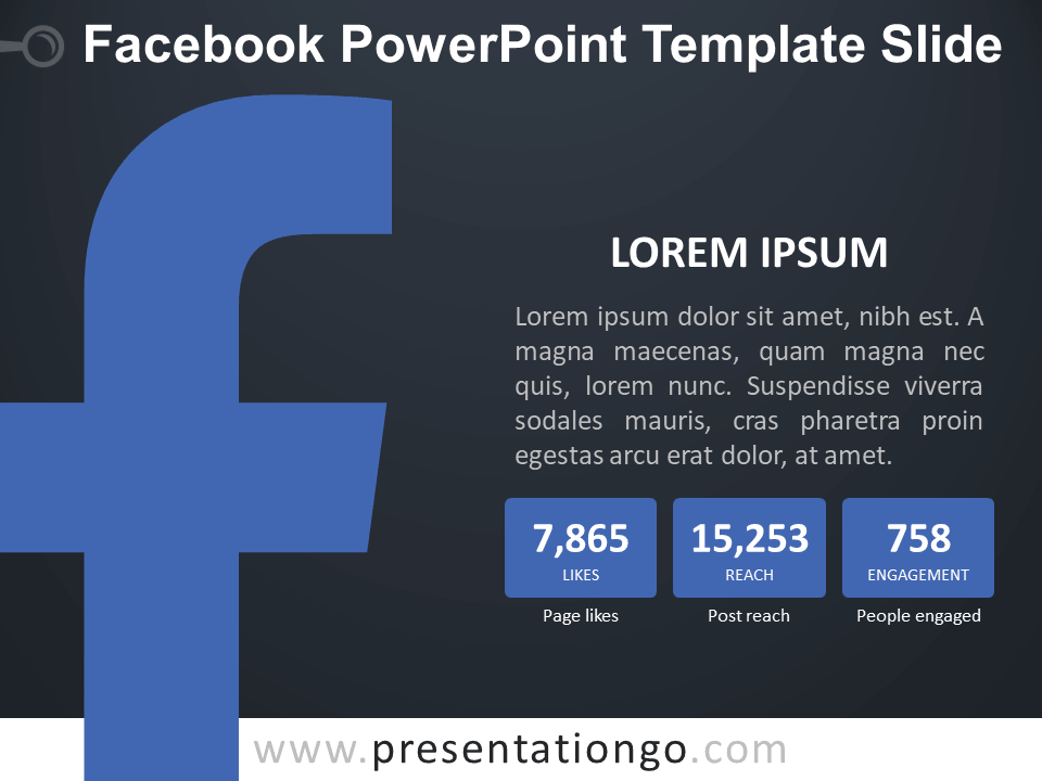 Facebook PowerPoint幻灯片模板