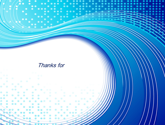 炫丽线条立体视觉商务PPT模板