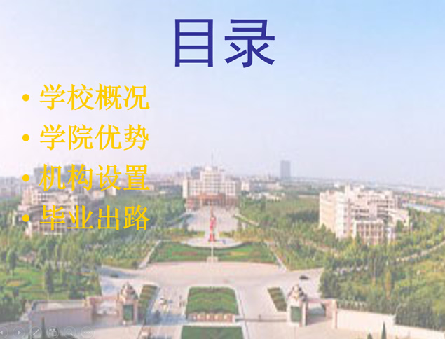 外国语学院简介PPT模板