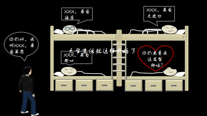 我的大学生活PPT动画