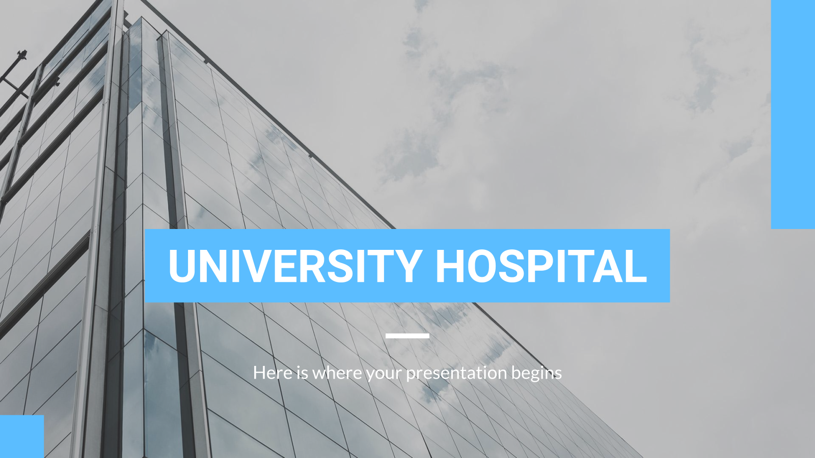 大学医院和PPT模板