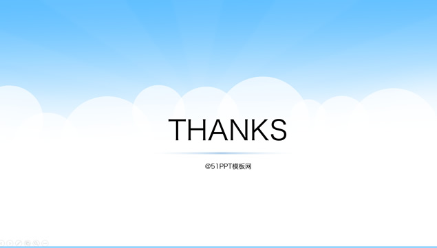 圆的创意简约实用商务PPT模板