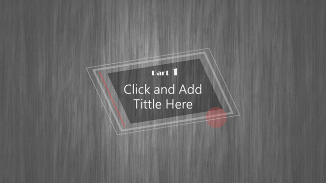 灰色木纹动态商务PPT模板