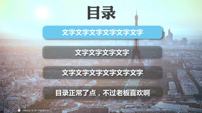 精美时尚全图型PPT模板