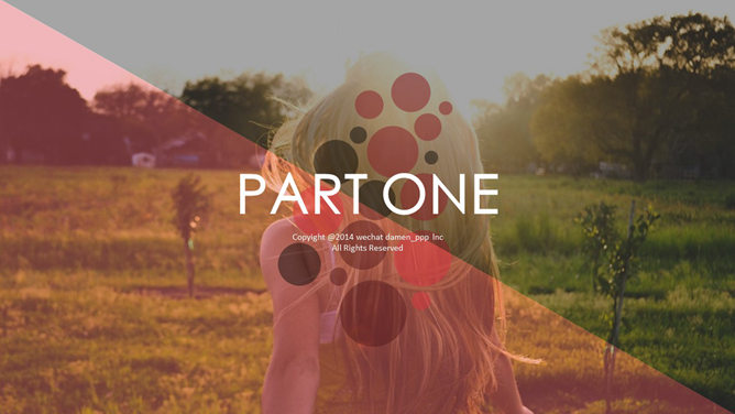 三款精美时尚配色PPT模板