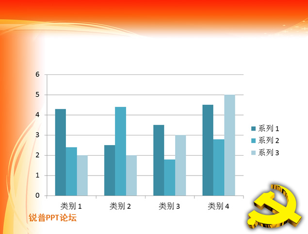 中国红简约庄重党建PPT模板