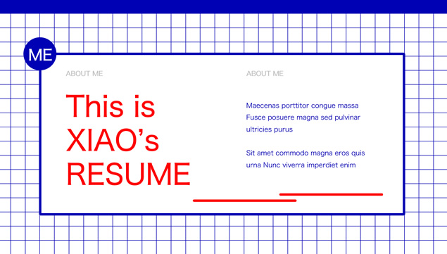 端庄商务风个人简历PPT模板
