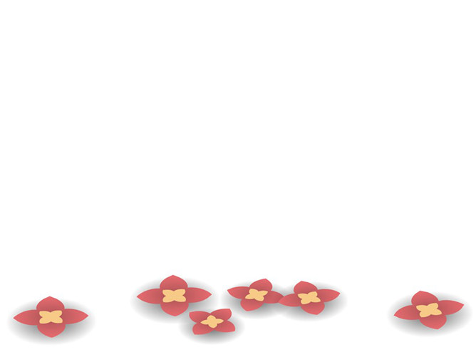 简约可爱花朵PPT背景