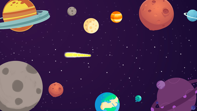 《流星》――童话故事动画影片PPT模板
