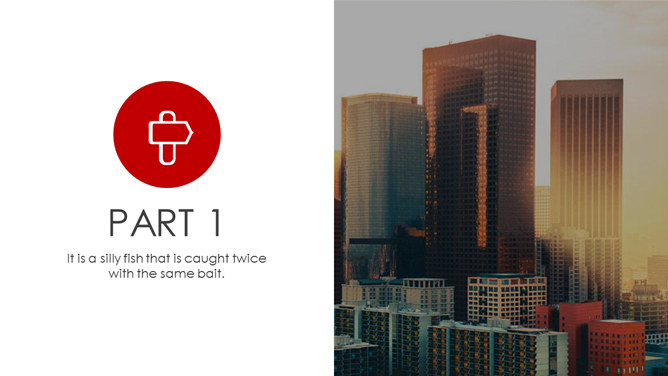 红色商务报告PPT模板