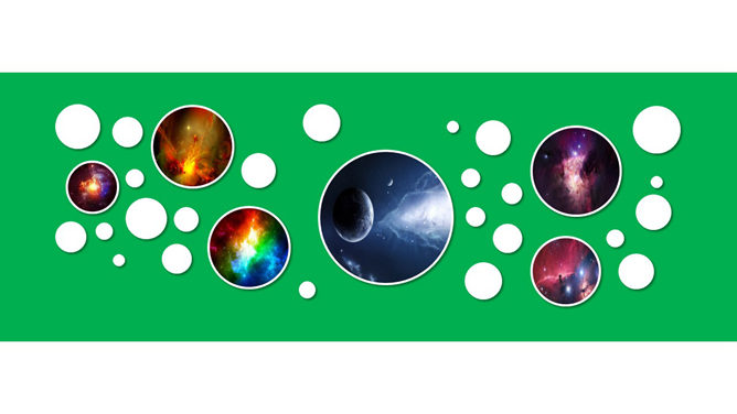 多风格PPT照片墙模板