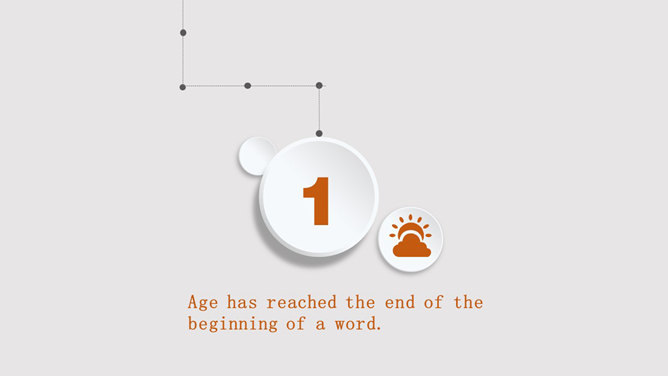 创意微立体时钟主题PPT模板