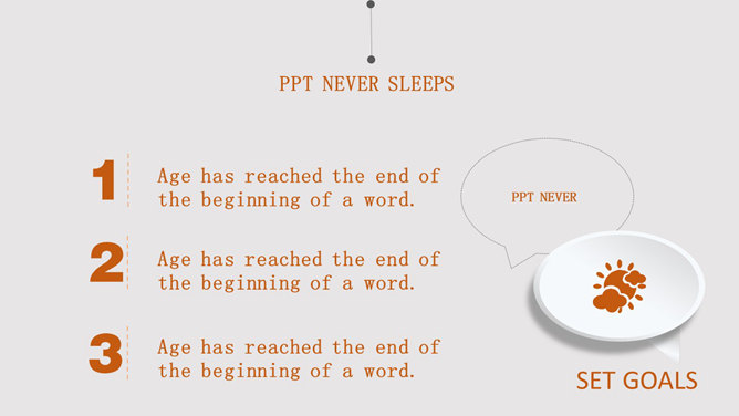 创意微立体时钟主题PPT模板