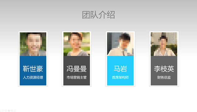 团队人物介绍PPT模板