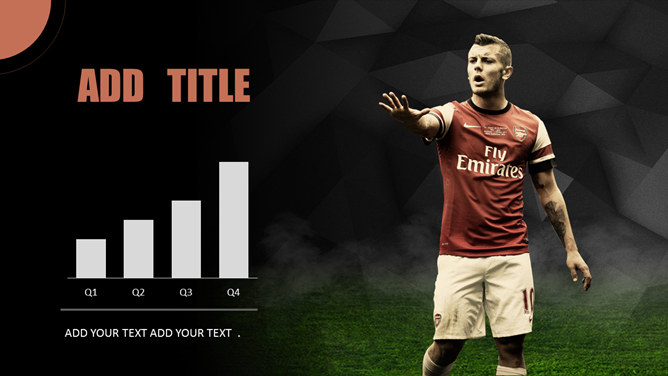 足球明星主题运动PPT模板