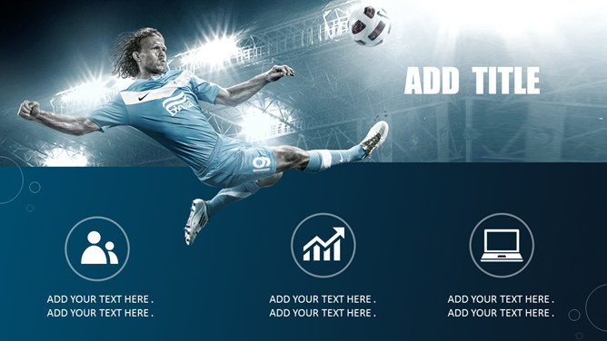 足球明星主题运动PPT模板
