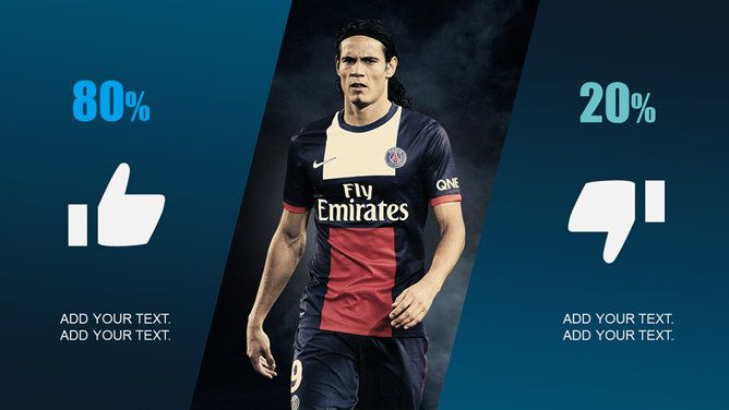 足球明星主题运动PPT模板