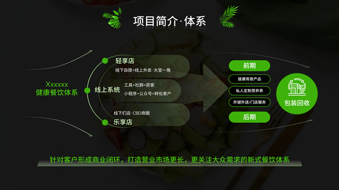 绿色健康饮食计划PPT模板