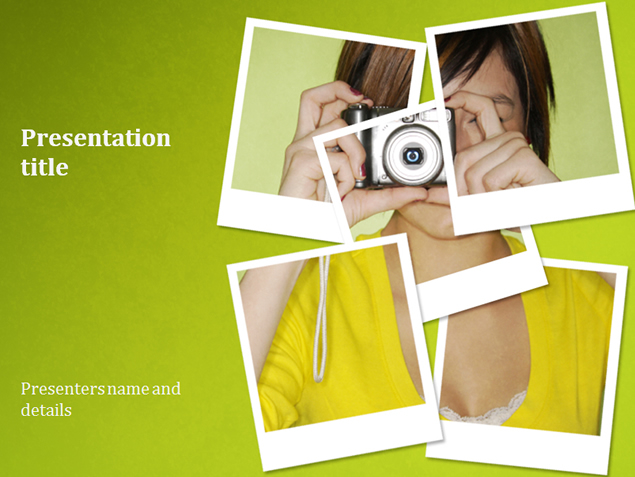 清新相册背景照片展示PPT