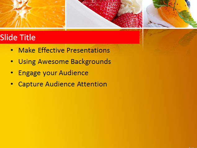 健康减脂食谱与水果食疗PPT模板