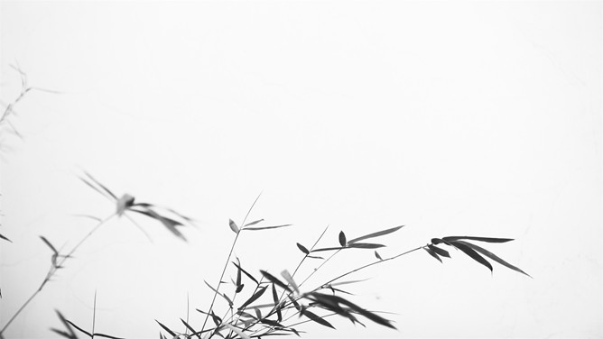 复古中国风竹子PPT背景图片