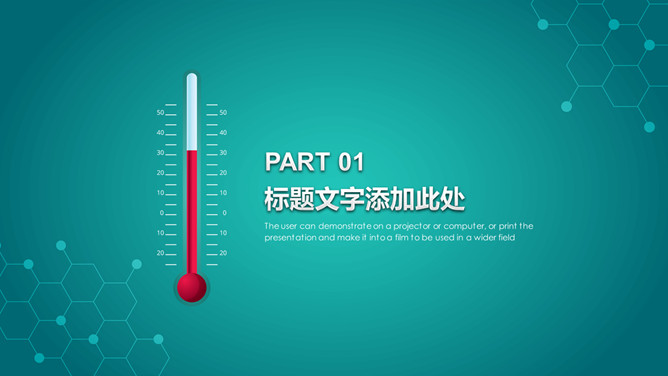 医药卫生工作汇报PPT模板