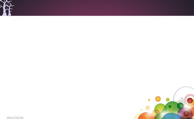 万圣节紫色主题PPT模板