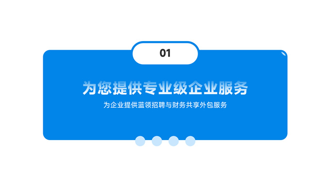 蓝灰色商务业务推荐会PPT模板