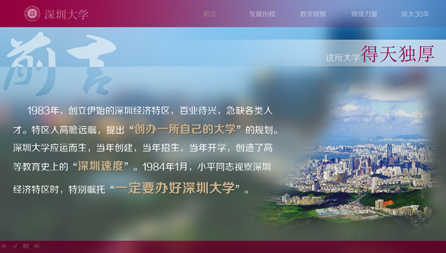 2014深圳大学介绍PPT模板