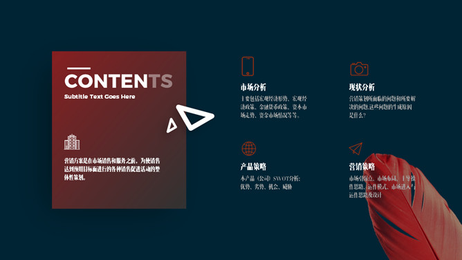 欧美风杂志图文排版PPT模板