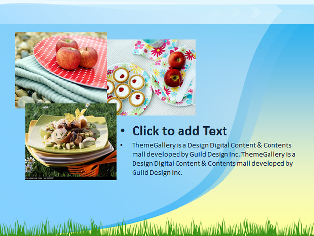清新美食主题PPT模板