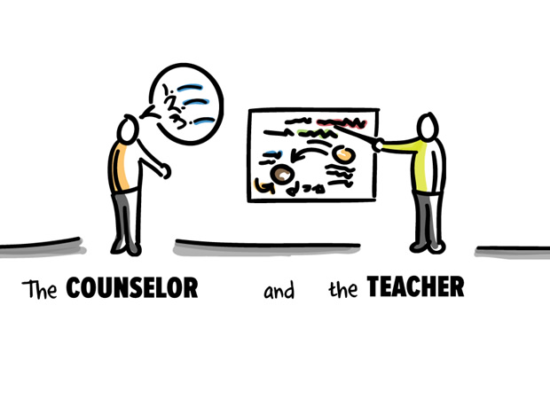 推荐漫画风格演说利器――国外线描漫画PPT模板