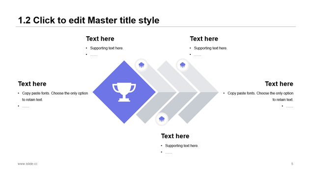 渐变圆创意封面实用大气商务工作总结报告PPT模板