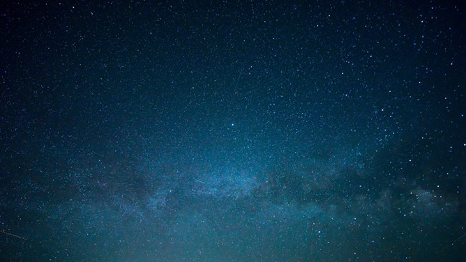 夜空星空繁星点点PPT背景图片