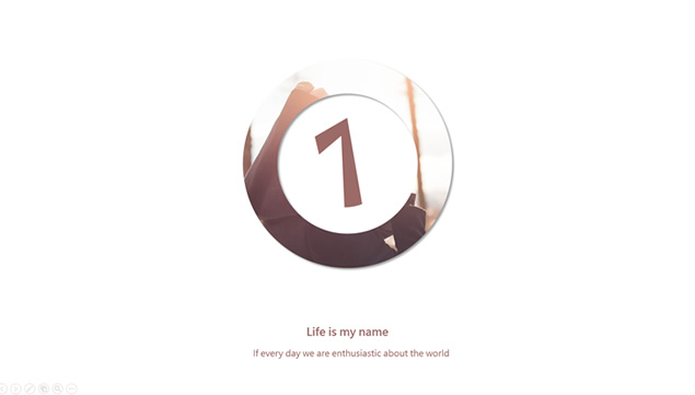 《My Life》阳光小清新文艺范PPT模板