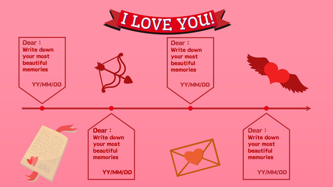 浪漫粉色七夕情人节PPT模板