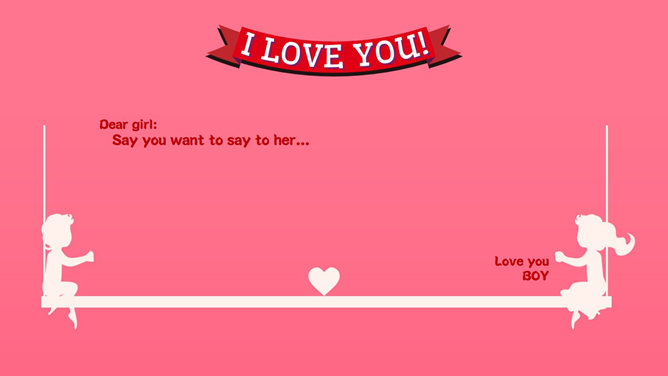 浪漫粉色七夕情人节PPT模板