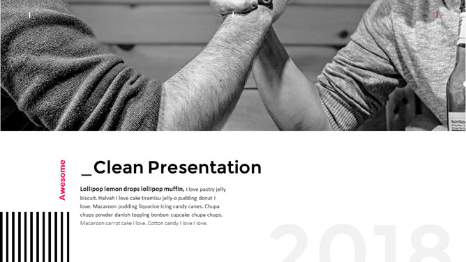 欧美时尚杂志风PPT模板