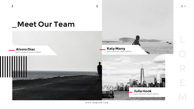 欧美时尚杂志风PPT模板