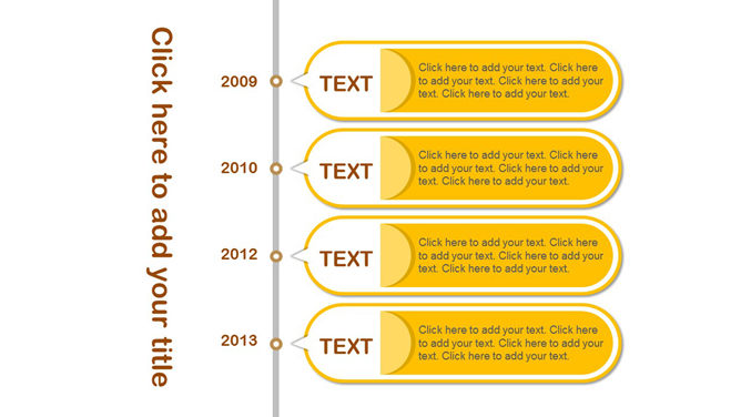 文本说明框与时间轴PPT素材