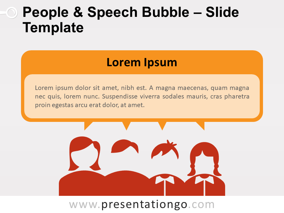 人物与对话气泡演示文稿