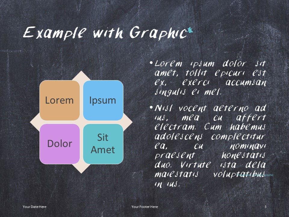 黑板风格演示文稿模板
