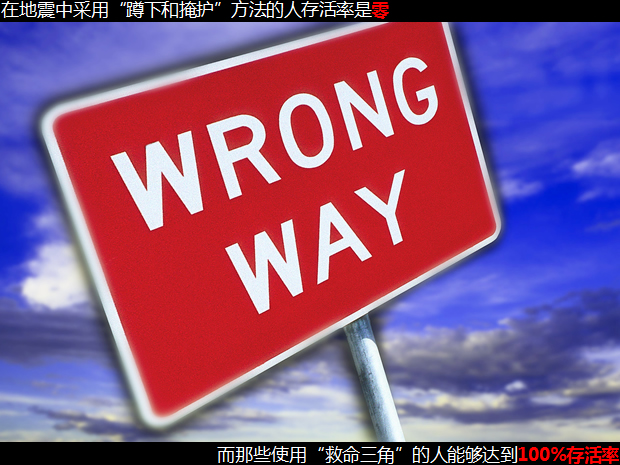 地震逃生常识PPT课件模板