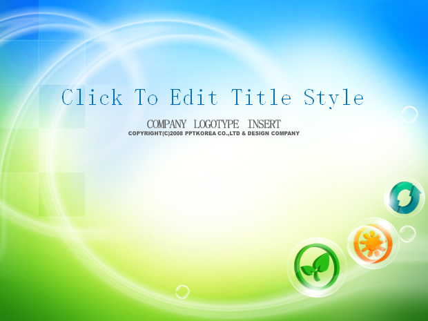 关爱地球——绿色环保PPT模板