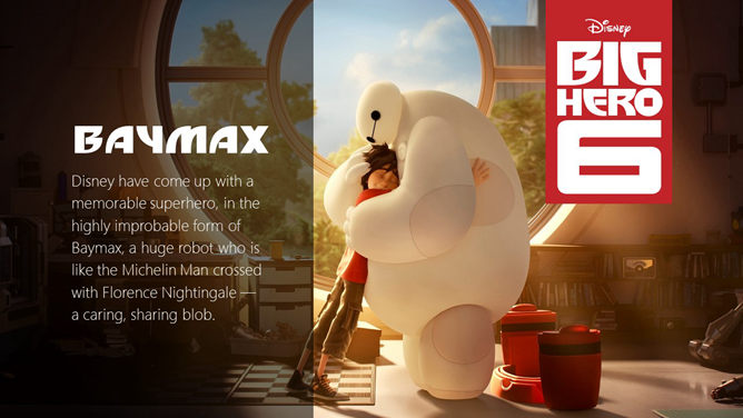 大白与小黄人主题PPT模板