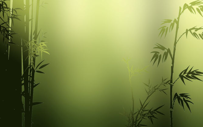 幽静竹林竹子PPT背景图片