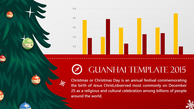 精美圣诞主题PPT模板（付费版）